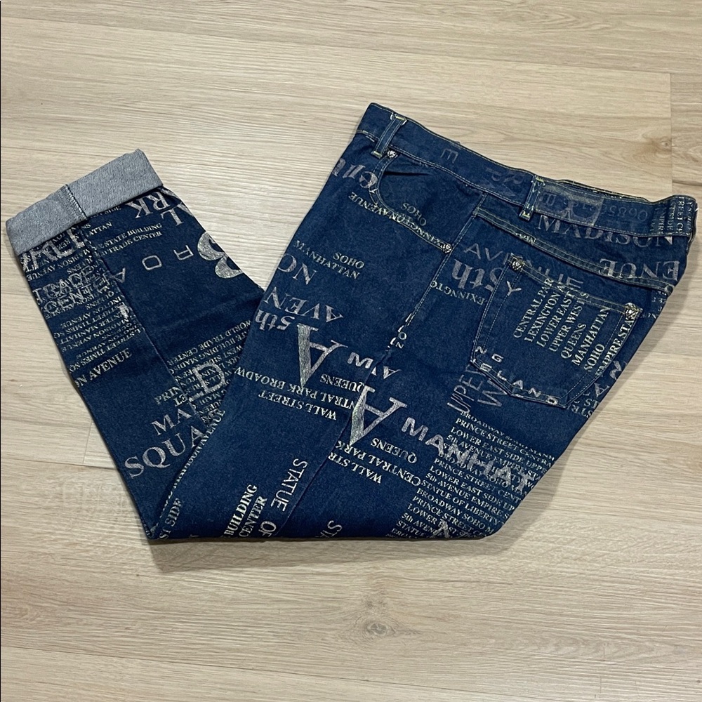 Men's Denim Graphic Jeans
